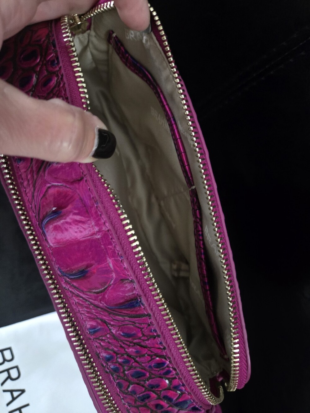 Brahmin Danica Voltage Violet Melbourne Cross Body Bag - Picture 7 of 9